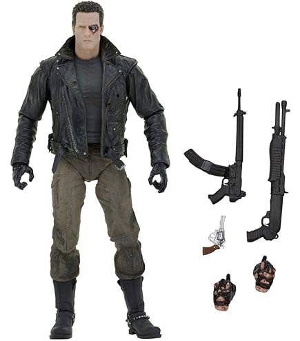 Buy Medicom - Terminator - T-800 T2 Damaged Version Mafex Action